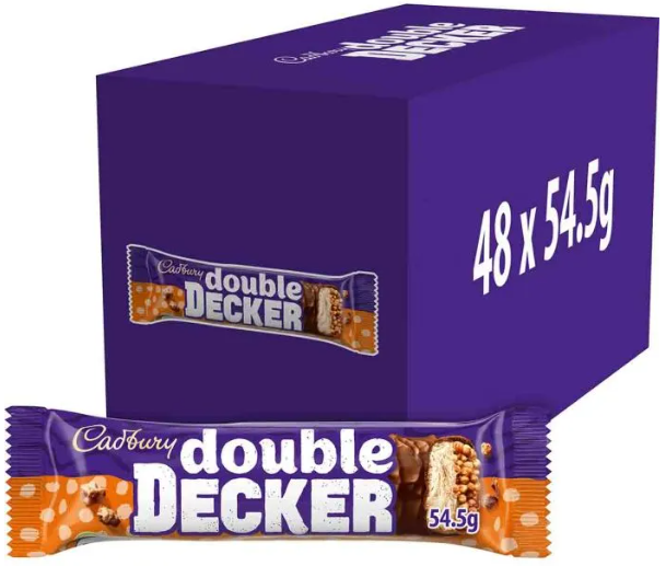 Cadbury Double Decker Chocolate Bar 54.5g