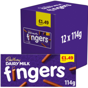 Cadbury Dairy Milk Fingers Chocolate Covered Biscuits £1.49 PMP 114g