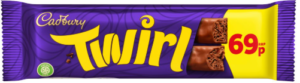 Cadbury Twirl Chocolate Bar 69p PMP 43g