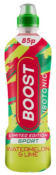 Boost Limited Edition Isotonic Sport Watermelon & Lime Pm 85p 500ml