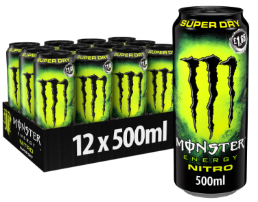 Monster Energy Drink Nitro Super Dry 12 x 500ml PM £1.65