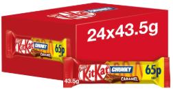 Kit Kat Chunky Caramel Chocolate Bar 43.5g PMP 65p