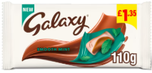 Galaxy Smooth Mint Chocolate Block Bar 110g £1.35 PMP