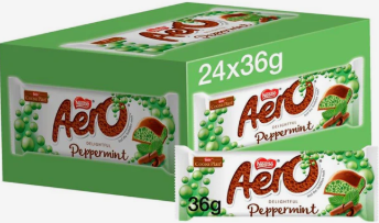 Aero Bubbly Bar Peppermint 36G