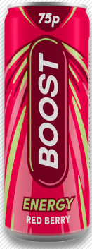 Boost Energy Red Berry Pm 75p 250ml - PMP 75p