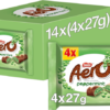 Aero Bubbly Peppermint Mint Chocolate Bar Multipack 4 Pack (4 x 27g)