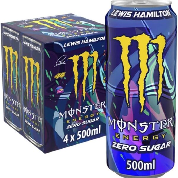 Monster Energy Drink Lewis Hamilton Zero Sugar 4 x 500ml
