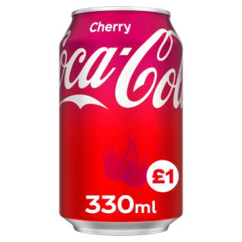 Coca Cola Cherry Coke PM £1.00 330ml