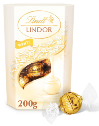 Lindt Lindor White Chocolate Truffles Box 200g