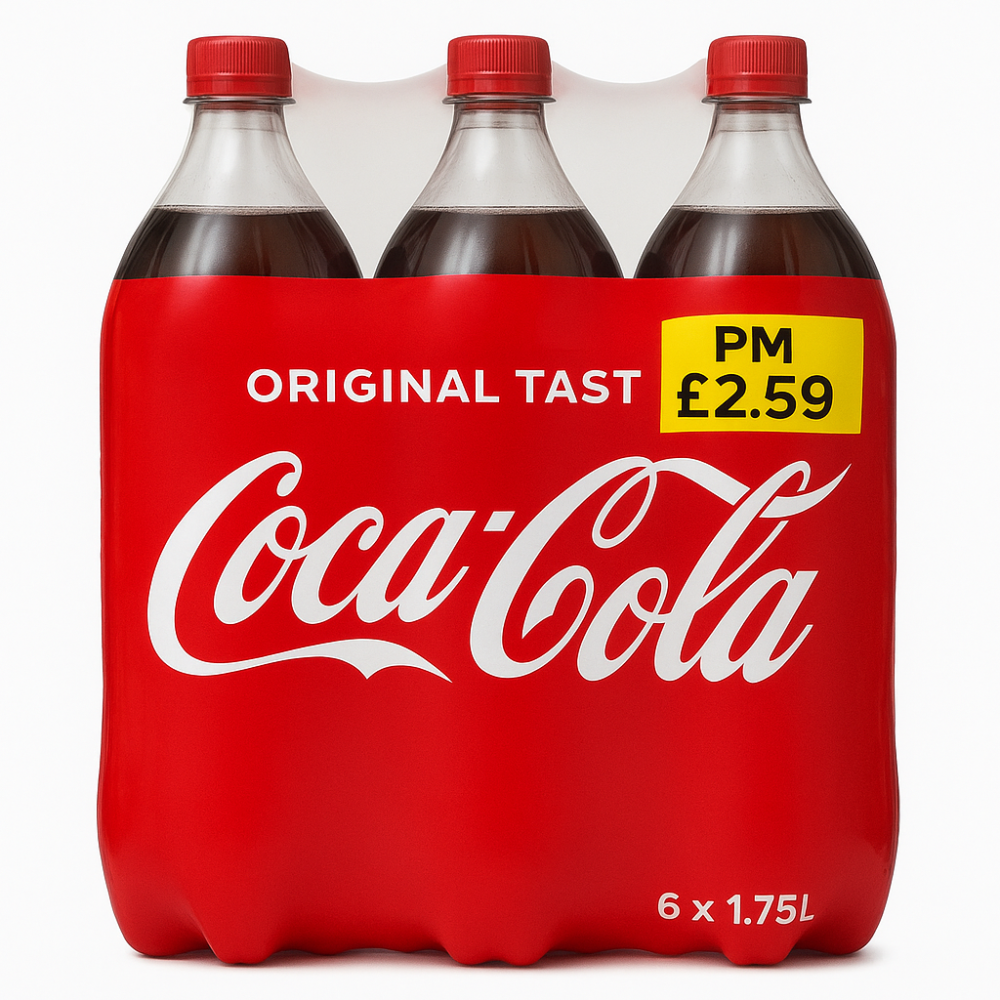 Coca-Cola Original Taste 6 x 1.75L PM £2.59