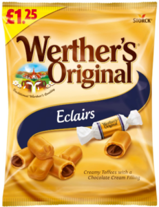 Werther's Original Eclairs Pm £1.25 100g