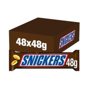 Snickers Caramel, Nougat, Peanuts & Milk Chocolate Snack Bar 48g