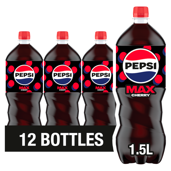 Pepsi Max Cherry No Sugar Cola Bottle 1.5L