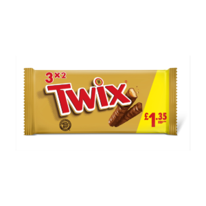 Twix Caramel & Milk Chocolate Fingers Biscuit Snack Bars Multipack £1.35 PMP 120g