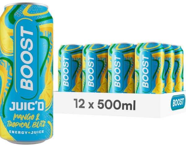 Boost Energy Juic'd Mango & Tropical Blitz Pm £1.00 500ml