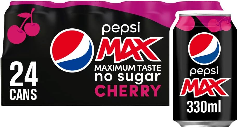 Pepsi Max Cherry Cans 330ml