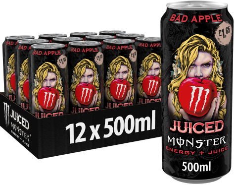 Monster Energy Drink Bad Apple 12 x 500ml £1.65