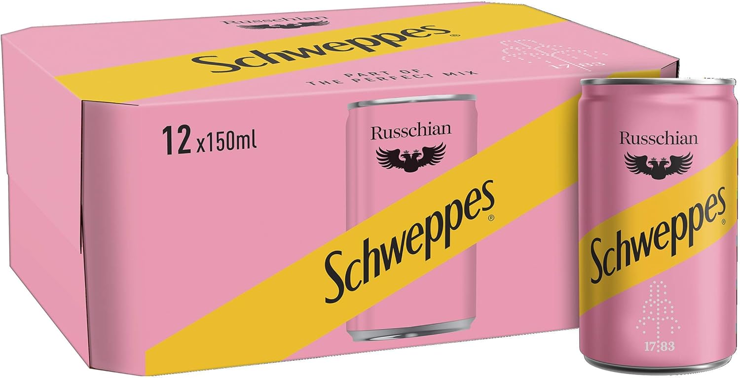 Schweppes Russchian Pink Soda 12x150ml
