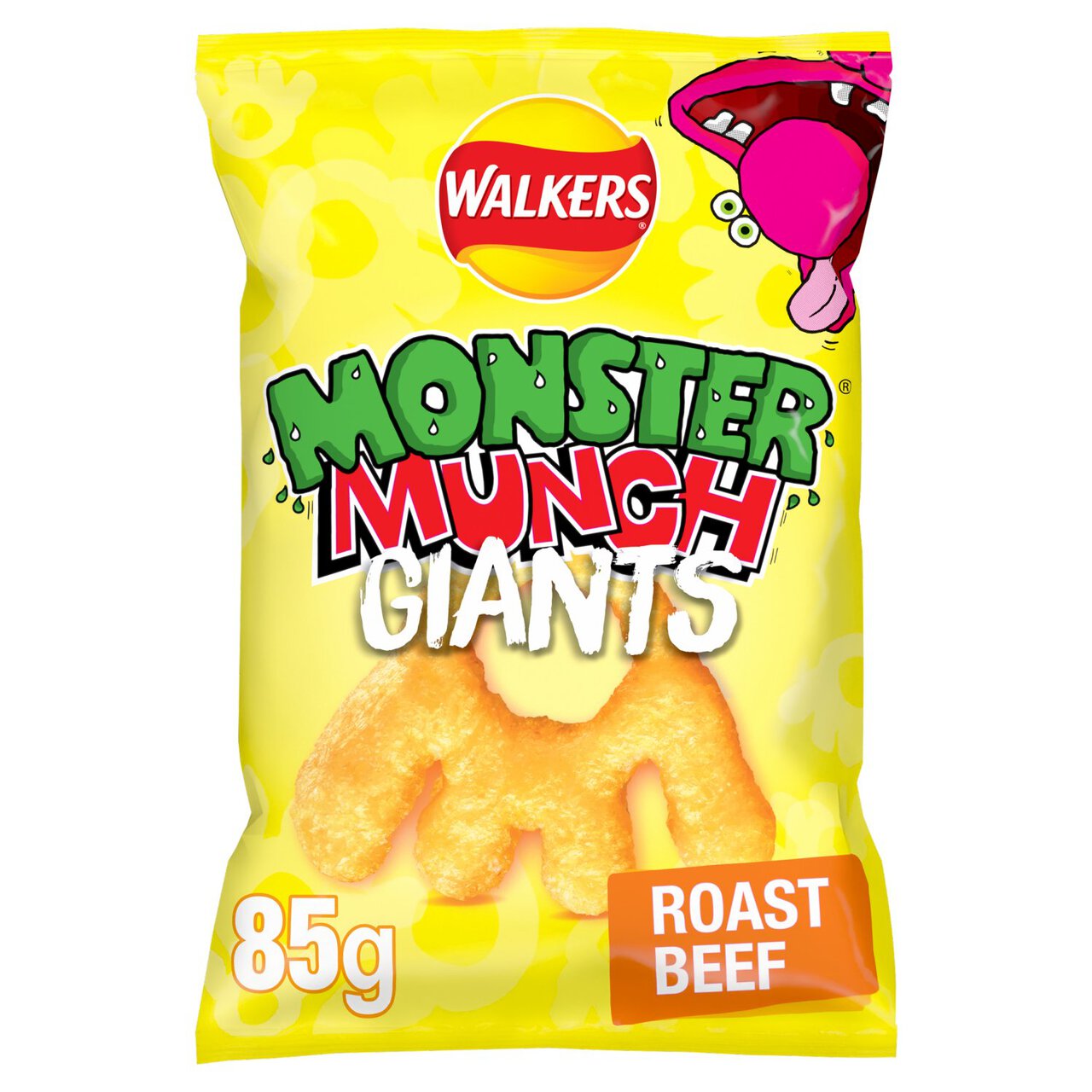 Walkers Monster Munch Giants Roast Beef Snacks 85g