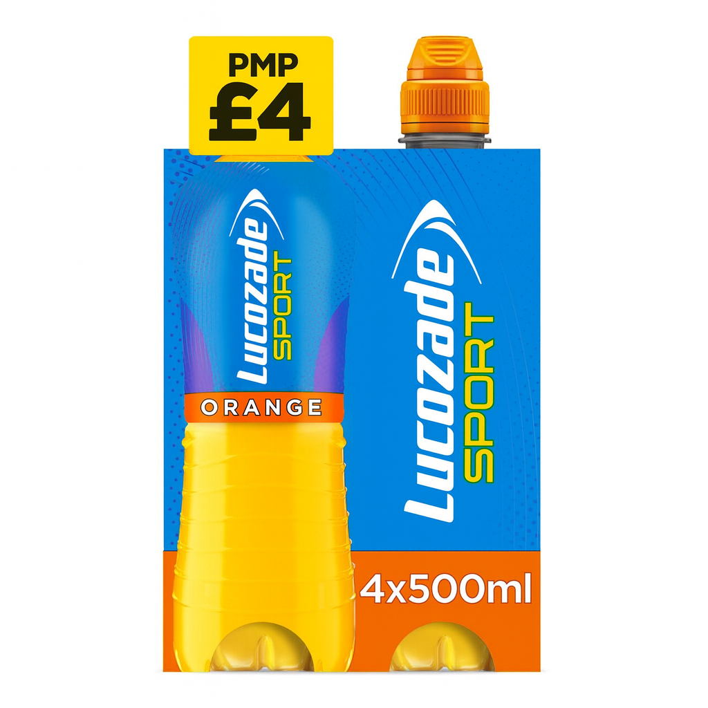 Lucozade Sport Drink Orange 4x500ml PMP £4