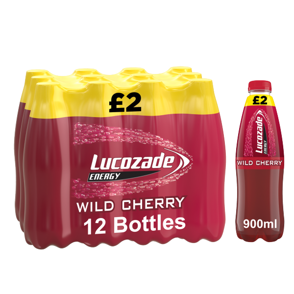 Lucozade Energy Drink Wild Cherry PMP £2 900ml