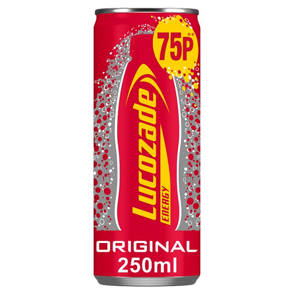 Lucozade Energy Drink Original 250ml 75P PMP