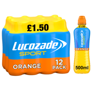 Lucozade Sport Orange PMP £1.50 500ml