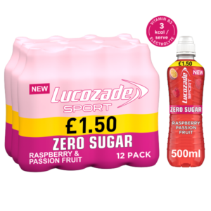 Lucozade Sport Zero Berry PMP £1.50 500ml