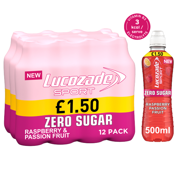 Lucozade Sport Zero Berry PMP £1.50 500ml