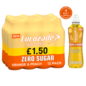 Lucozade Sport Zero Citrus PMP £1.50 500ml