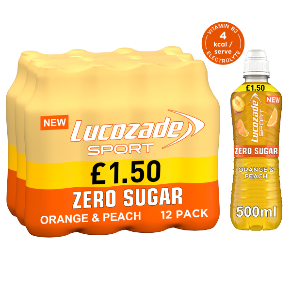 Lucozade Sport Zero Citrus PMP £1.50 500ml