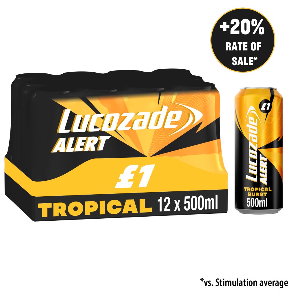 Lucozade Alert Tropical Burst 500ml