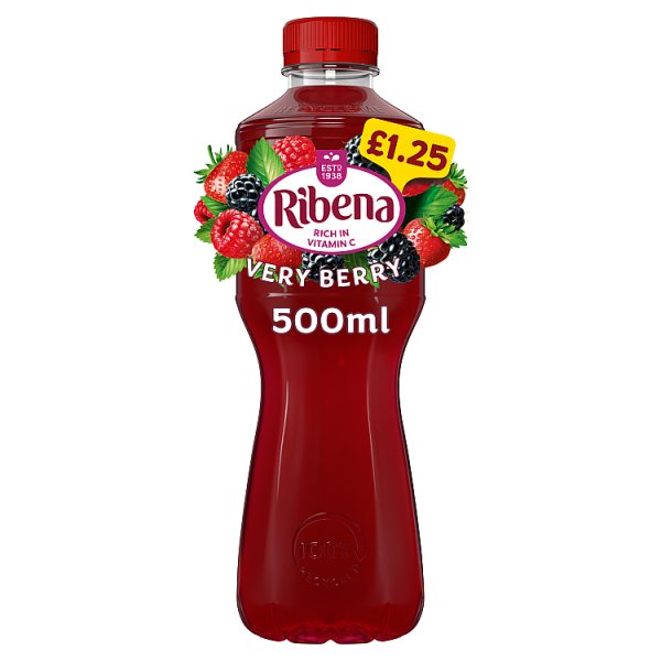 Ribena Very Berry Juice Drink PMP £1.25 500ml