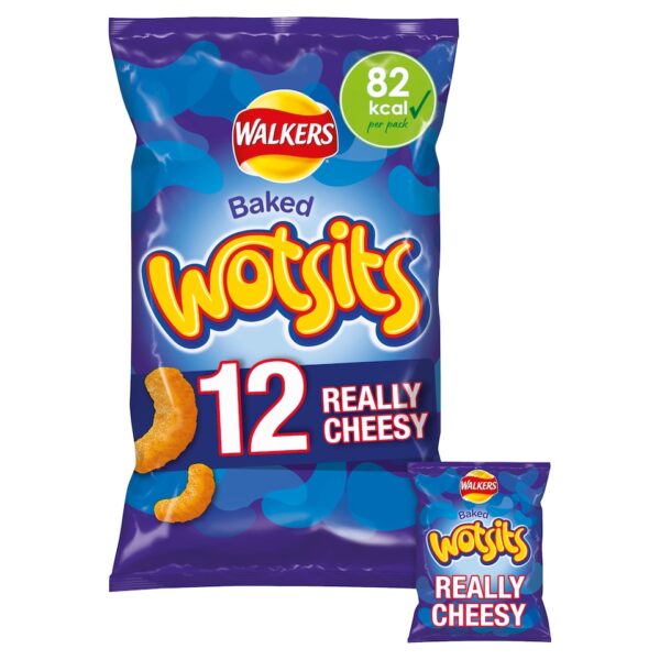 Walkers Wotsits Really Cheesy Multipack Snacks 12x16.5g