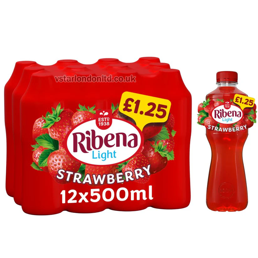 Ribena Strawberry PM £1.25 500ml