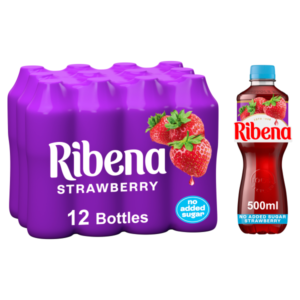 Ribena Strawberry Juice Drink No Added Sugar 500ml