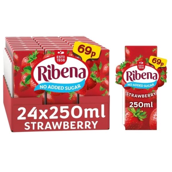 Ribena Strawberry Light Juice Drink PMP 69P 250ml
