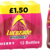 Lucozade Energy Cherry PMP £1.50 500ml