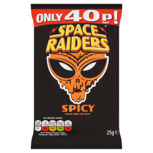 Space Raiders Spicy Crisps 40p PMP 25g