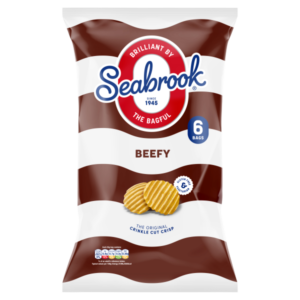Seabrook The Original Crinkle Cut Beefy Flavour 6 x 25g