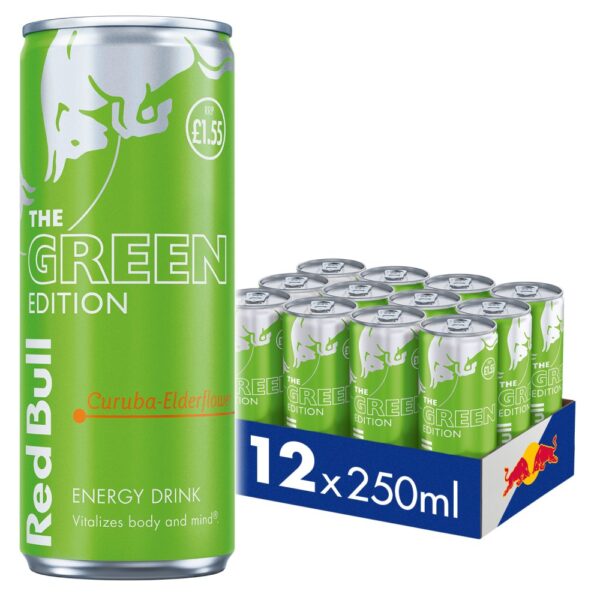 Red Bull Energy Drink Green Edition 250ml, 12 Pack PM 1.55