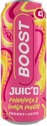 Boost Energy Juic'd Pineapple & Guava Punch Pm £1.00 500ml