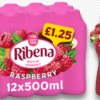 Ribena Raspberry PM £1.25 500ml