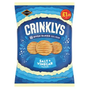Jacob's Crinklys Salt & Vinegar Flavour 90g