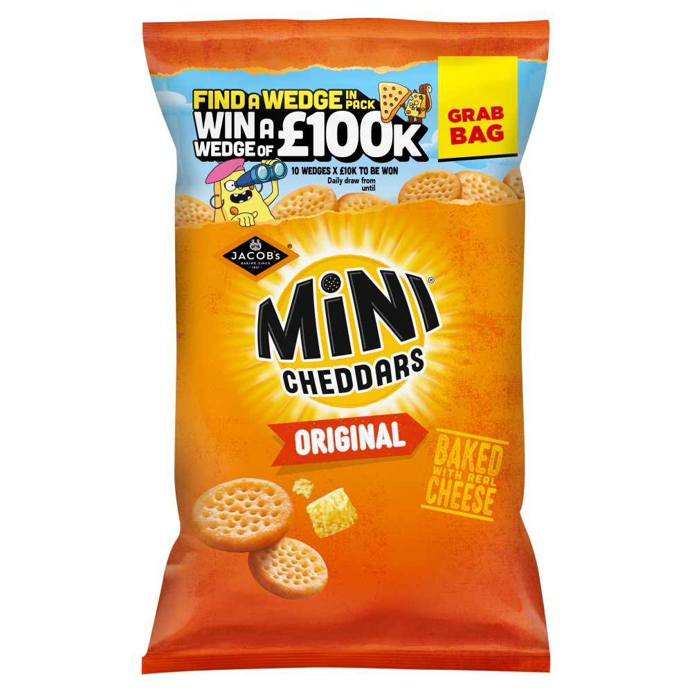 Jacob's Mini Cheddars Original Snacks Grab Bag 45g