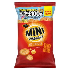 Jacob's Mini Cheddars Red Leicester Snacks Grab Bag 45g