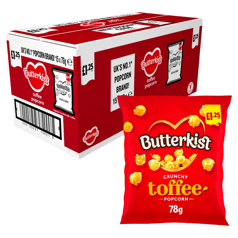 Butterkist Crunchy Toffee Popcorn 78g, £1.25 PMP