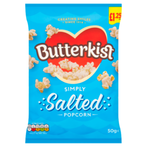 Butterkist Simply Salted Popcorn £1.25 PMP 50g
