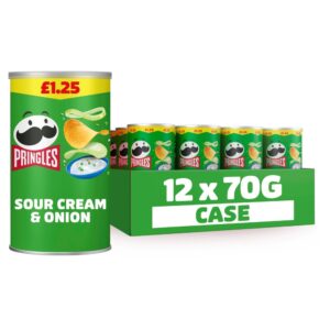 Pringles Sour Cream & Onion 12 x 70g PMP £1.25