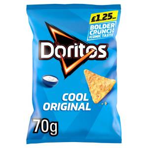 Doritos Cool Original Tortilla Chips Crisps £1.25 RRP PMP 70g